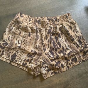 B.P. COLLECTION Leopard Shorts